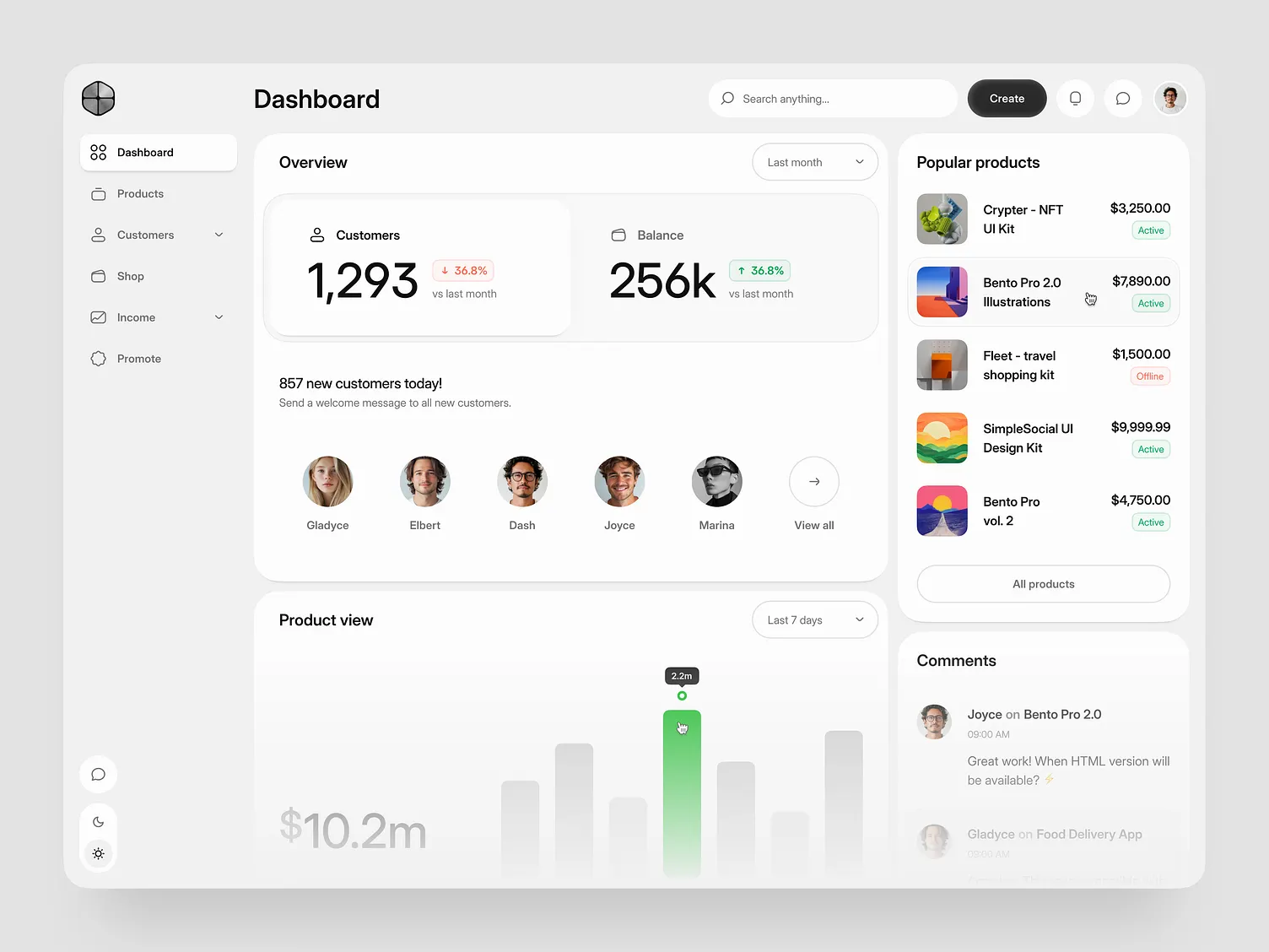 Web Application Dashboard