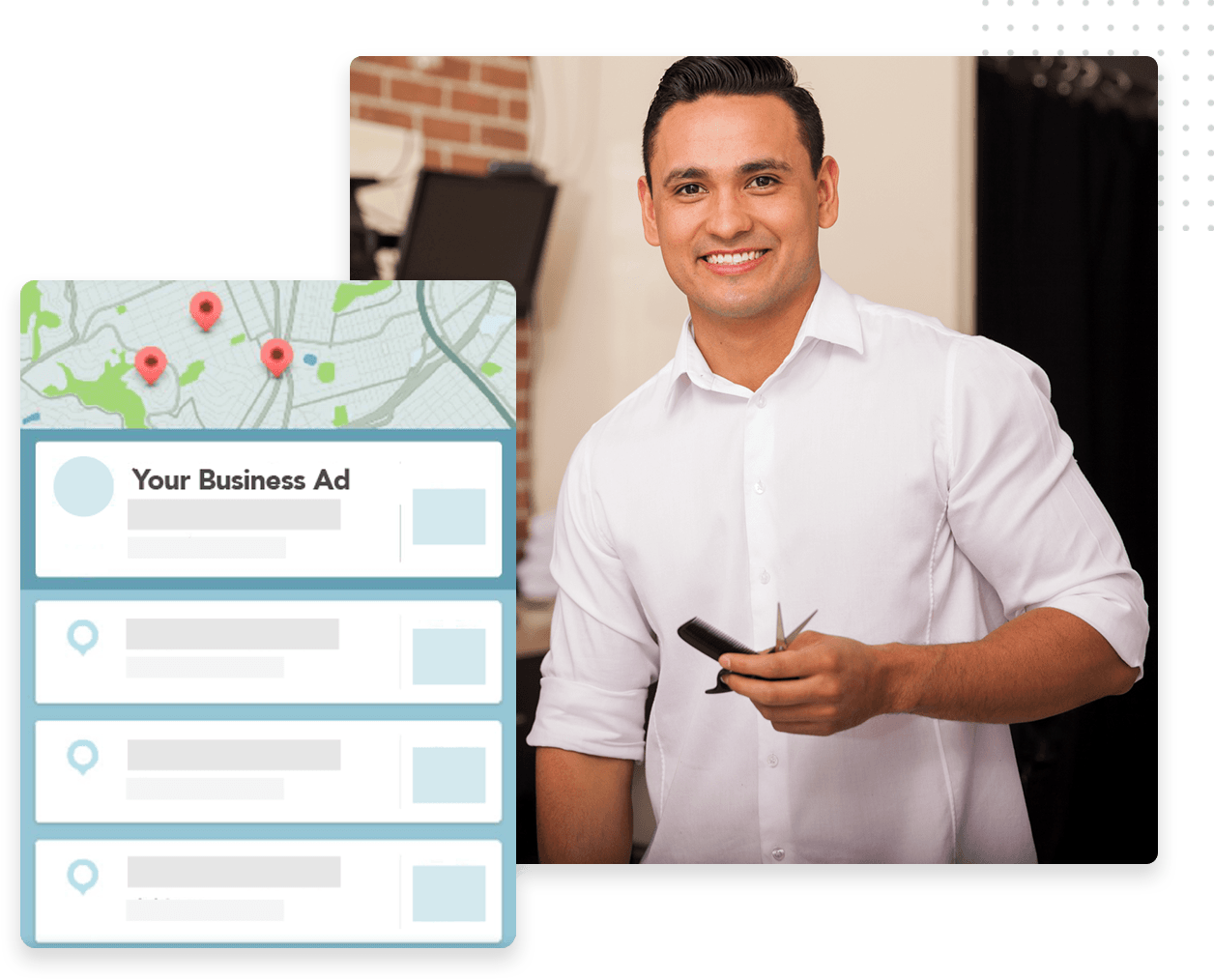 Google Maps Ad Mockup
